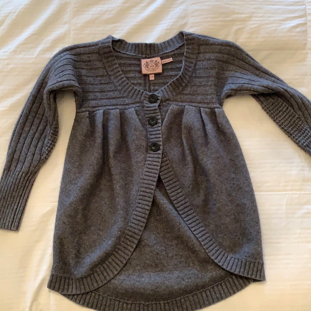 Juicy could tour gray button sweater